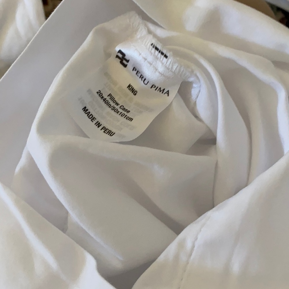 King pillow case pair